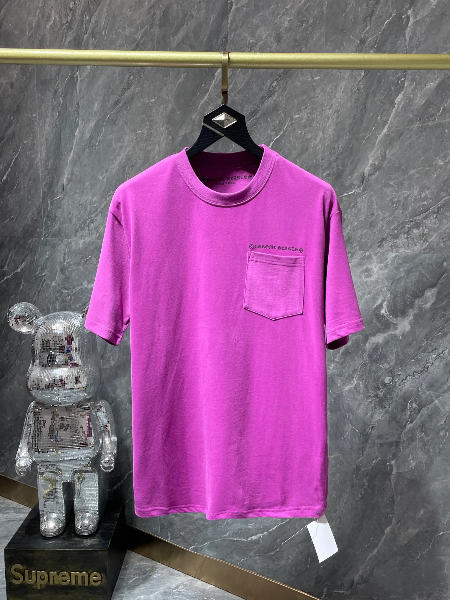 P130 New in summer Chrome Hearts 25ss High-weight, environmentally friendly and high-quality top-quality fabric 260g~270g Mattyboy graffiti spider web short-sleeved counter synchronization 1:1 replica version Recommended color: customized graffiti purple Size: S, M, L, XL